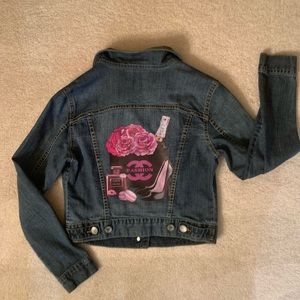denim jacket customized size medium